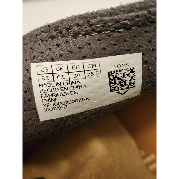 TOMS Kala Desert Wedge Bootie Gray Women Size 8.5 - Picture 8 of 10